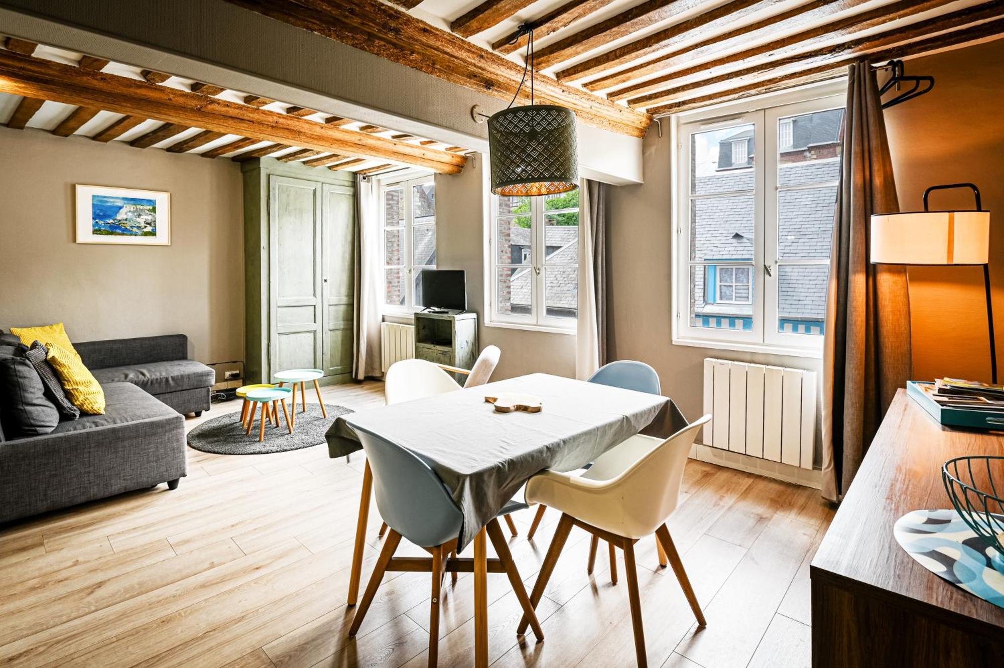 Cosy Loft - Plein Centre D'Honfleur Apartment ภายนอก รูปภาพ